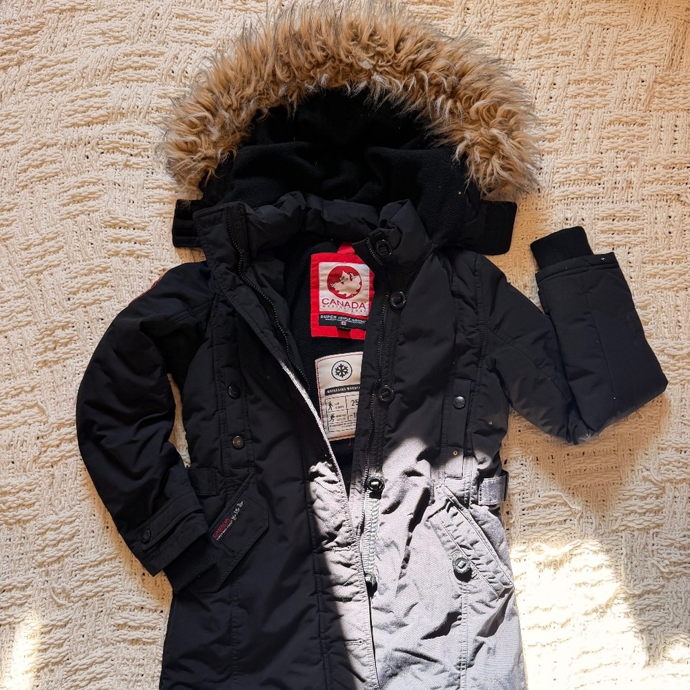 Canada Goose Black Weathergear Jacket Super Triple Goose Coat
